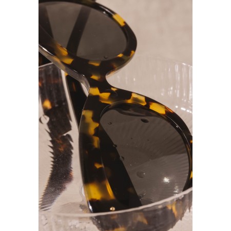 Black tortoise charlotte sunglasses Pour