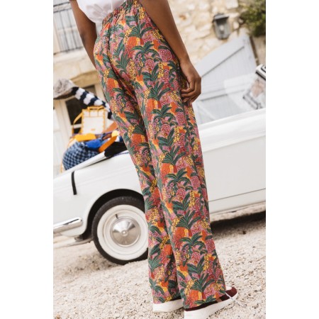 Floral tiger print Gloria pants la livraison gratuite