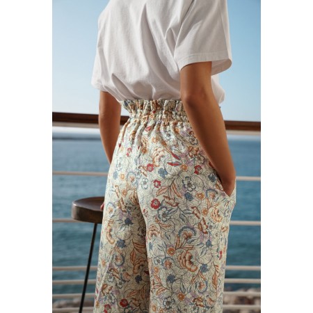 Indian floral print Tiempo trousers la chaussure