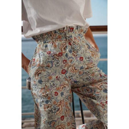 Indian floral print Tiempo trousers la chaussure