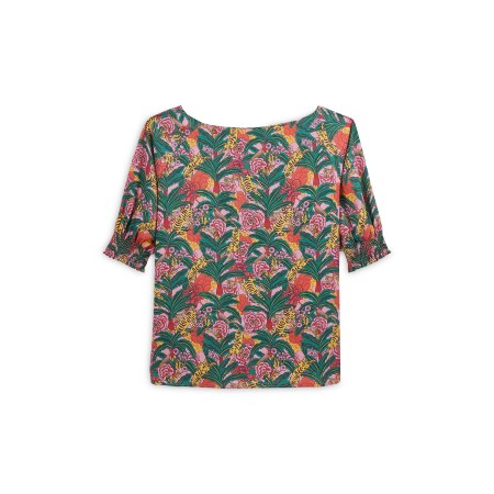 Astelia floral tiger print blouse du meilleur 