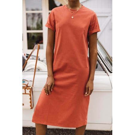 Claodia terracotta dress de votre