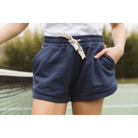 Navy, pink and orange Sensation shorts Livraison rapide