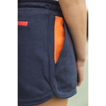 Navy, pink and orange Sensation shorts Livraison rapide