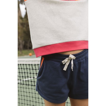 Navy, pink and orange Sensation shorts Livraison rapide