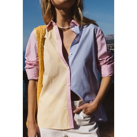 Peony patchwork shirt les muscles