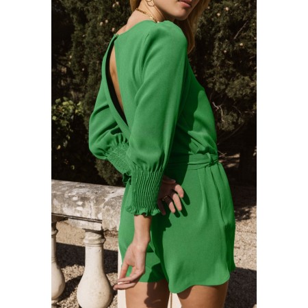 green sweetheart jumpsuit de l' environnement