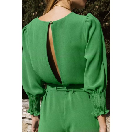 green sweetheart jumpsuit de l' environnement