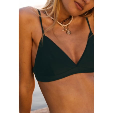 Figuier bikini top dark green pas cher chine