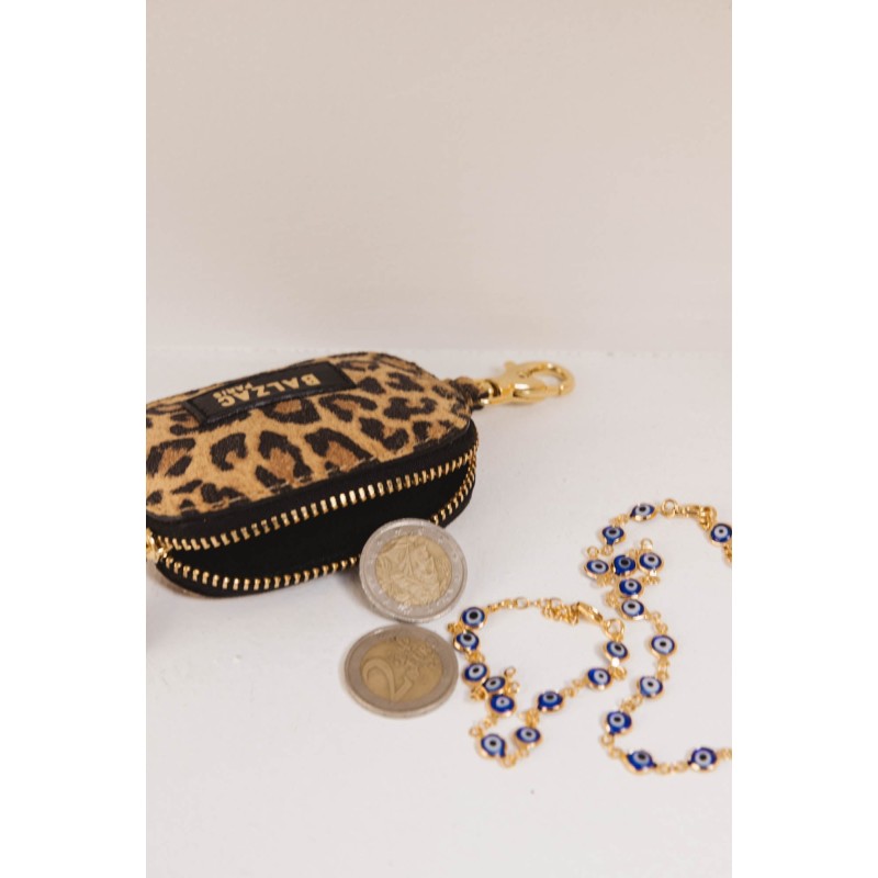 Ziggy carabiner leopard coin purse Profitez des Offres !