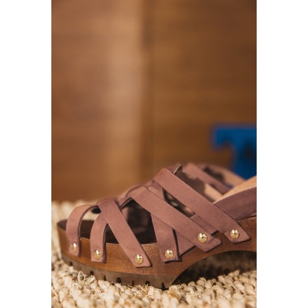 Cognac facet sandals Jusqu'à 80% De Réduction