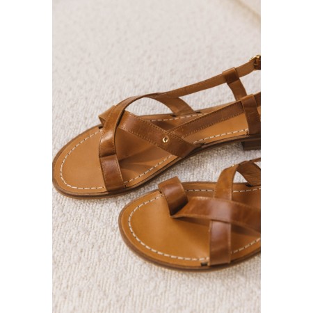 Camel heather sandals paiement sécurisé