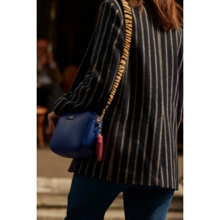 Sac Césarine rayé bisou bleu de votre