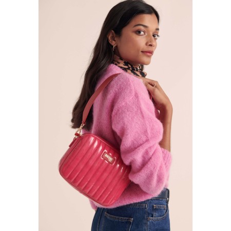 Sac César bisou vernis rose et rouge pas chere