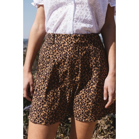 Leopard Margarita Shorts soldes