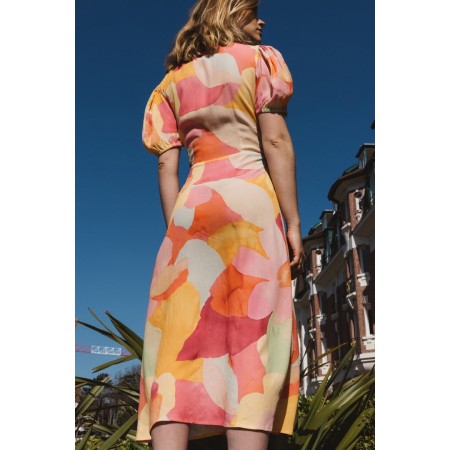 Watercolor print sanaa dress Les êtres humains sont 