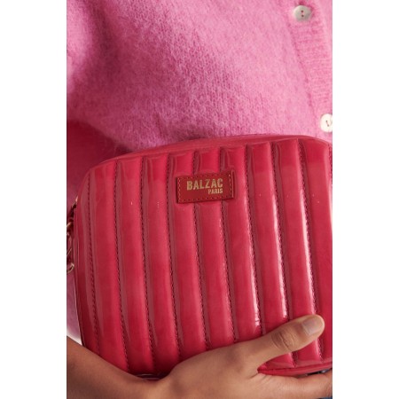 Sac César bisou vernis rose et rouge pas chere