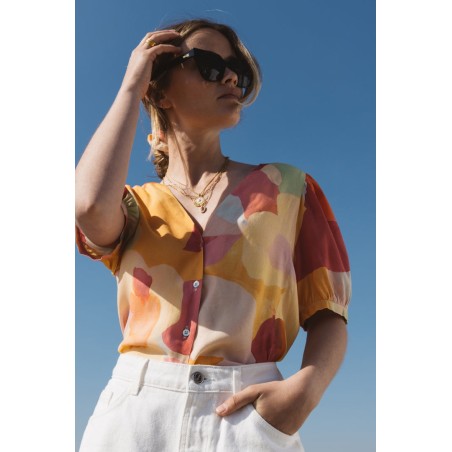 Cabane watercolor print shirt JUSQU'A -70%! 