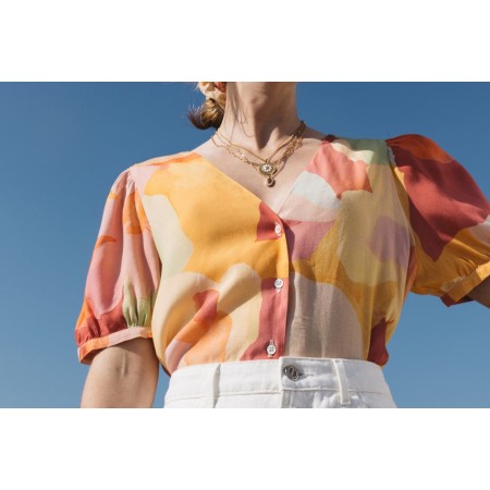 Cabane watercolor print shirt JUSQU'A -70%! 