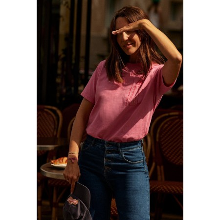 Tee-shirt Bree Hotel bisous rose et rouge le des métaux précieux