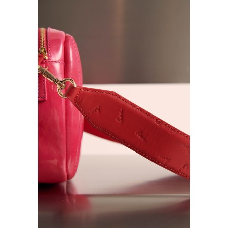 Sac César bisou vernis rose et rouge pas chere