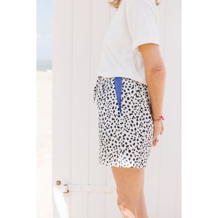 Black and white palm tree shorts Comparez plus de prix