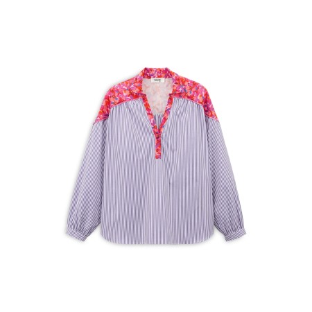 Nonante quatre purple and white blouse livraison gratuite