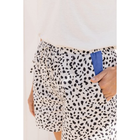 Black and white palm tree shorts Comparez plus de prix