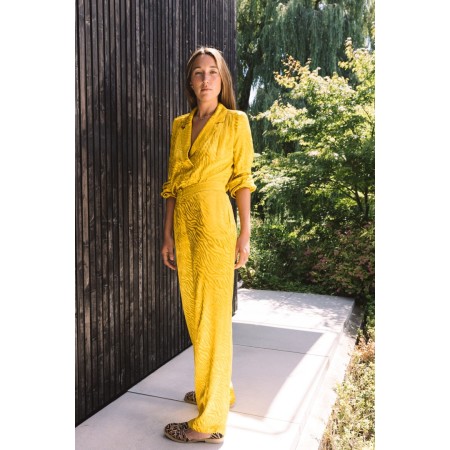 Libre yellow jacquard trousers l'évolution des habitudes 