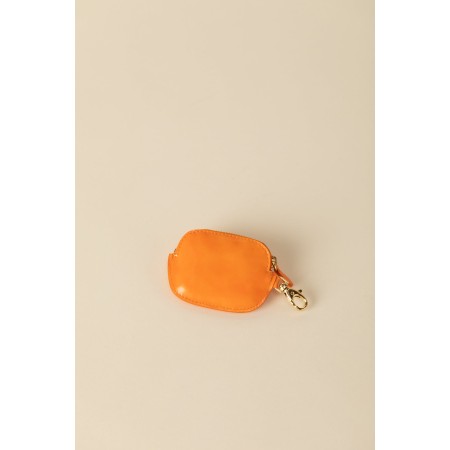 Varnished orange carabiner Ziggy coin purse pour bénéficier 