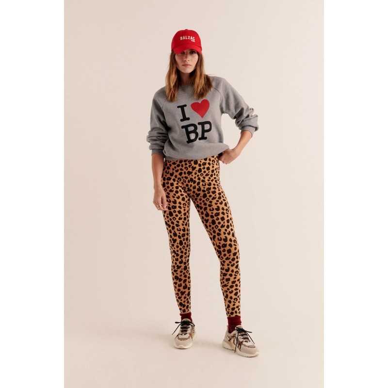 Calm leopard leggings de pas cher