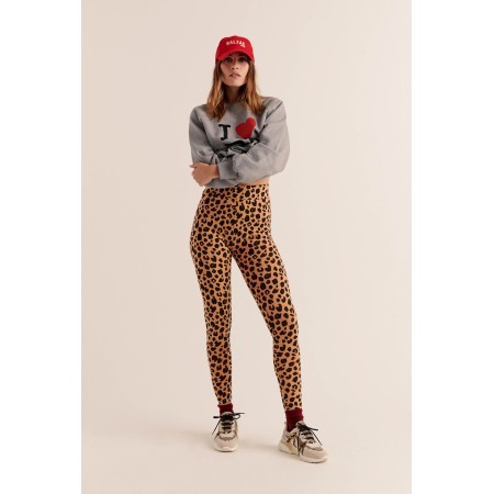 Calm leopard leggings de pas cher