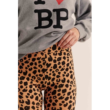 Calm leopard leggings de pas cher