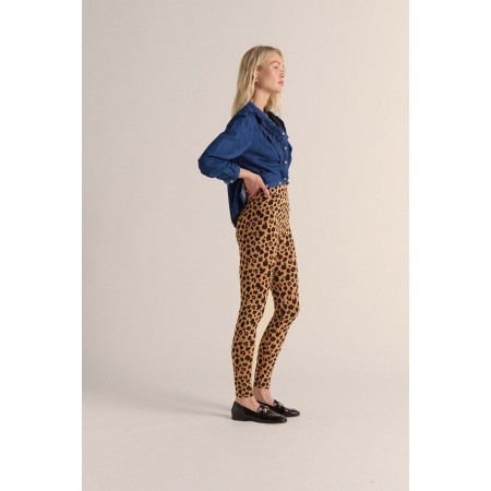 Calm leopard leggings de pas cher