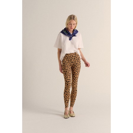 Calm leopard leggings de pas cher