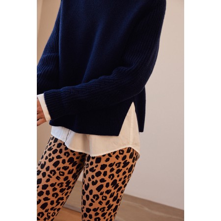 Calm leopard leggings de pas cher