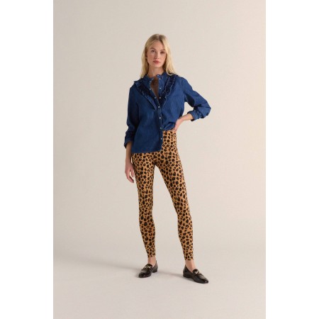 Calm leopard leggings de pas cher