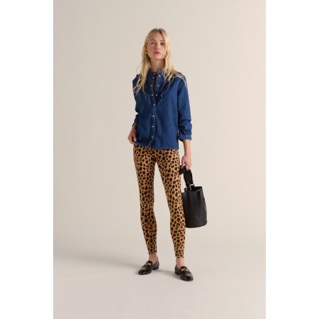 Calm leopard leggings de pas cher