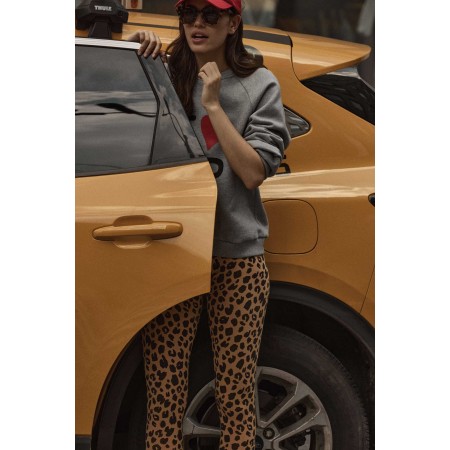 Calm leopard leggings de pas cher