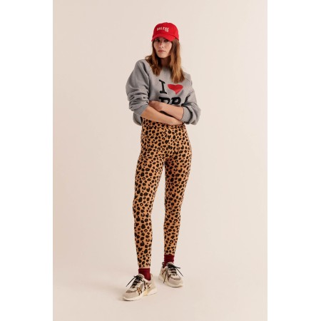 Calm leopard leggings de pas cher