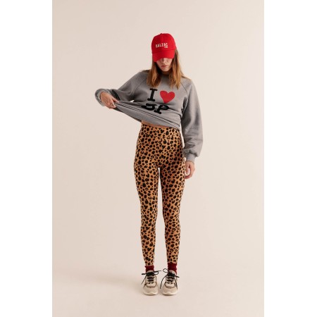 Calm leopard leggings de pas cher