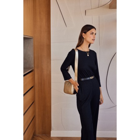 Hirondelle black jumpsuit pas cher