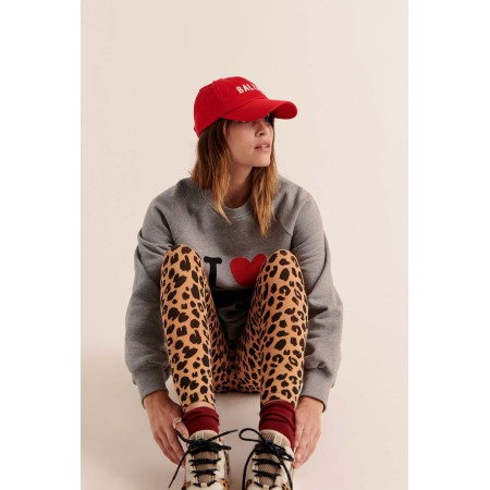 Calm leopard leggings de pas cher