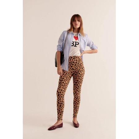 Calm leopard leggings de pas cher