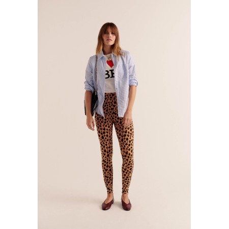 Calm leopard leggings de pas cher