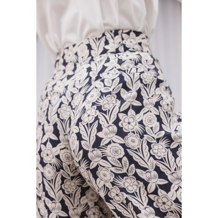 Lavandou pants with floral ornament print 50-70% off 