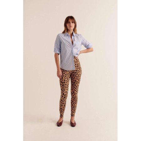 Calm leopard leggings de pas cher