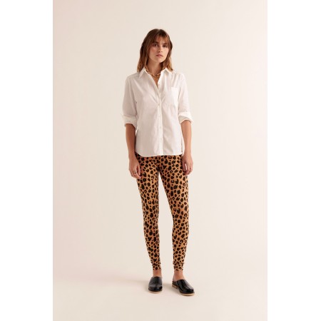 Calm leopard leggings de pas cher