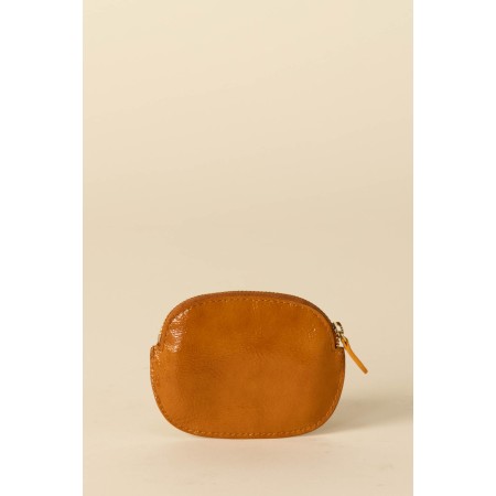 Large Ziggy mustard crumpled varnish coin purse Venez découvrir notre 