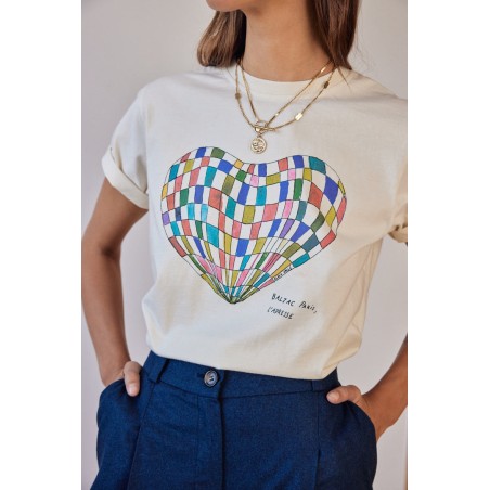 Bree watercolor heart t-shirt sur le site 